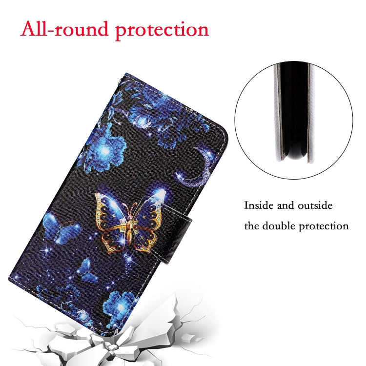 For iPhone 12/12 Pro Painted Pattern Horizontal Flip Leathe Case