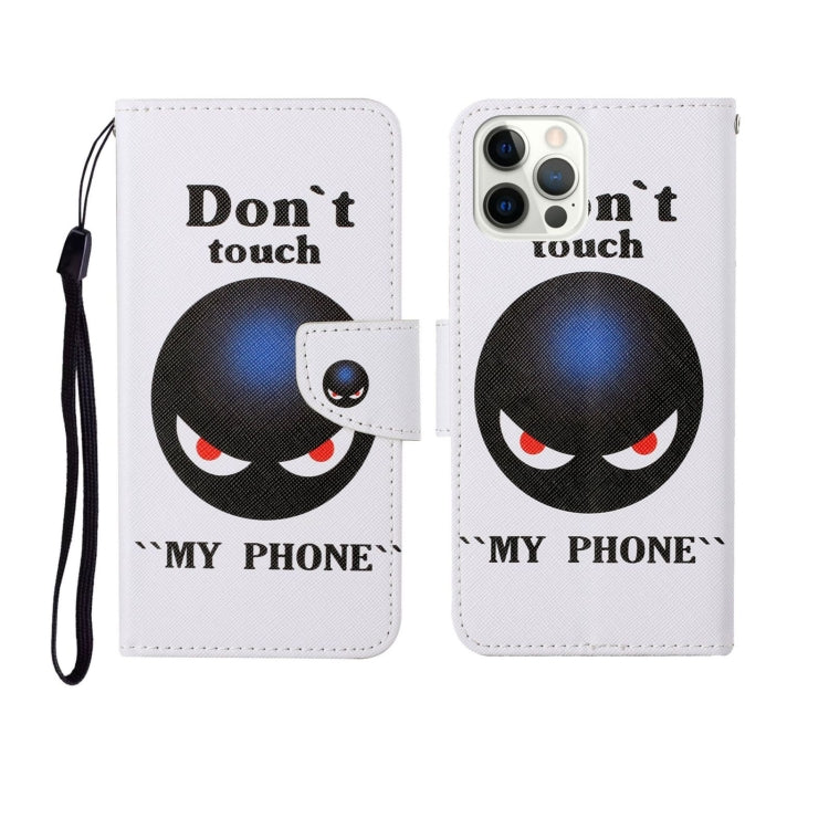 For iPhone 12/12 Pro Painted Pattern Horizontal Flip Leathe Case