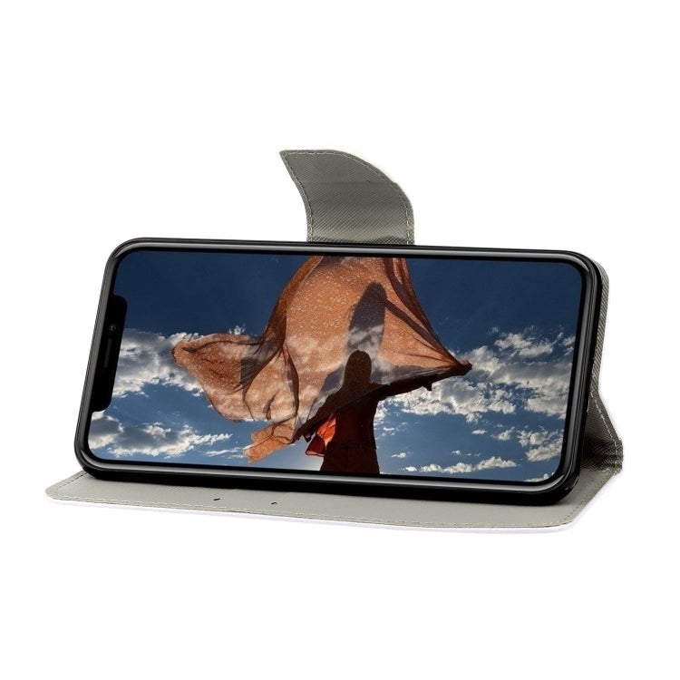 For iPhone 12/12 Pro Painted Pattern Horizontal Flip Leathe Case