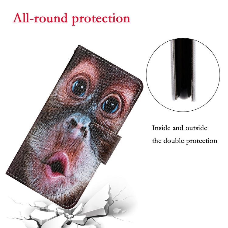 For iPhone 12/12 Pro Painted Pattern Horizontal Flip Leathe Case