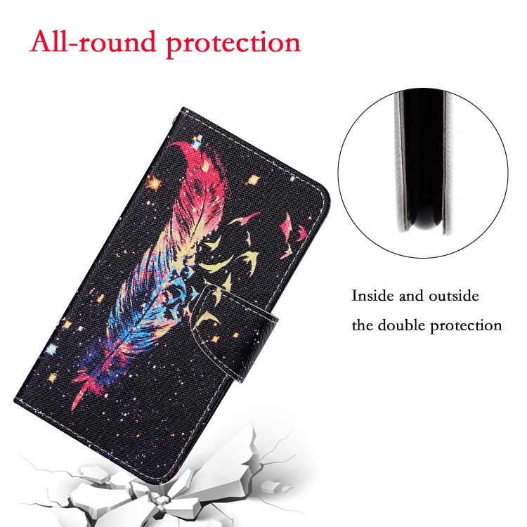 For iPhone 12/12 Pro Painted Pattern Horizontal Flip Leathe Case