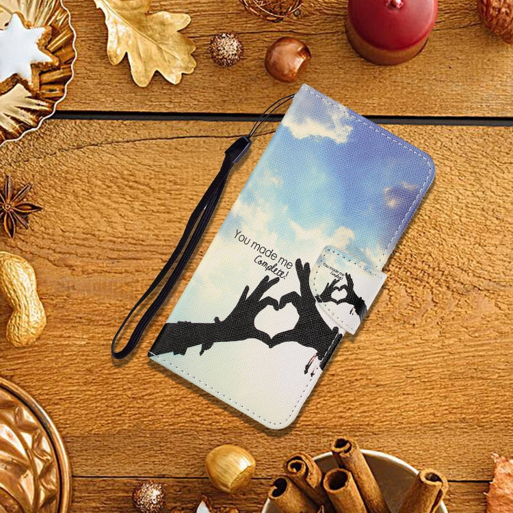 For iPhone 12 Pro Max Painted Pattern Horizontal Flip Leathe Case