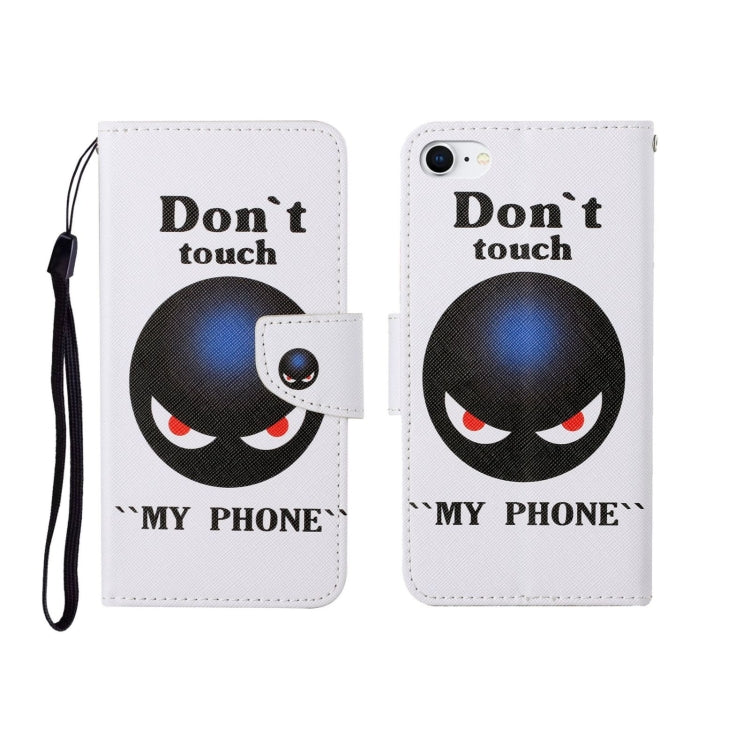 For iPhone SE (2020)/ 7 /8 Painted Pattern Horizontal Flip Leathe Case