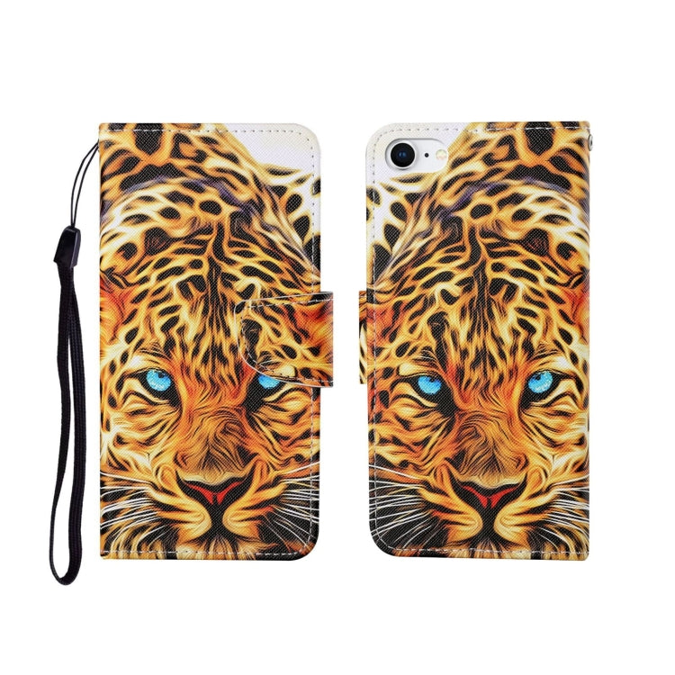 For iPhone SE (2020)/ 7 /8 Painted Pattern Horizontal Flip Leathe Case
