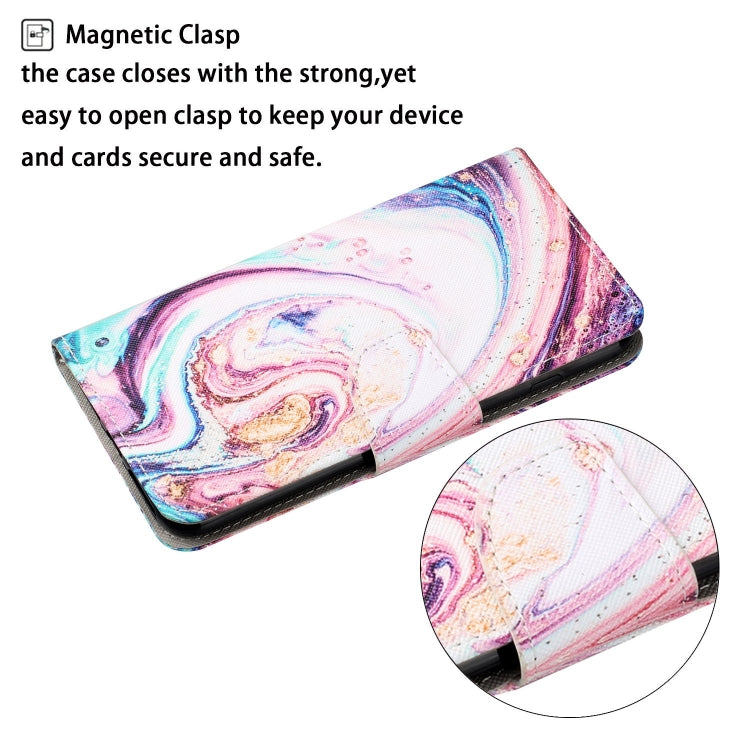 For iPhone XR Painted Pattern Horizontal Flip Leathe Case