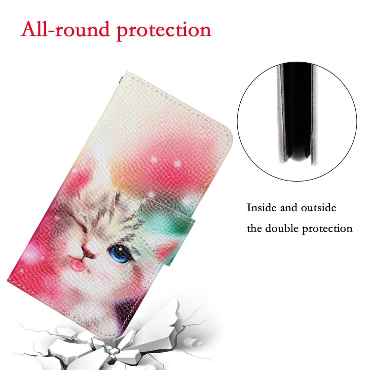 For iPhone XS Max Painted Pattern Horizontal Flip Leathe Case