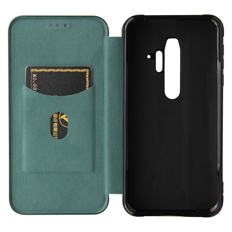 For Blackview BV6300 Pro Carbon Fiber Texture Horizontal Flip TPU + PC + PU Leather Case with Card Slot