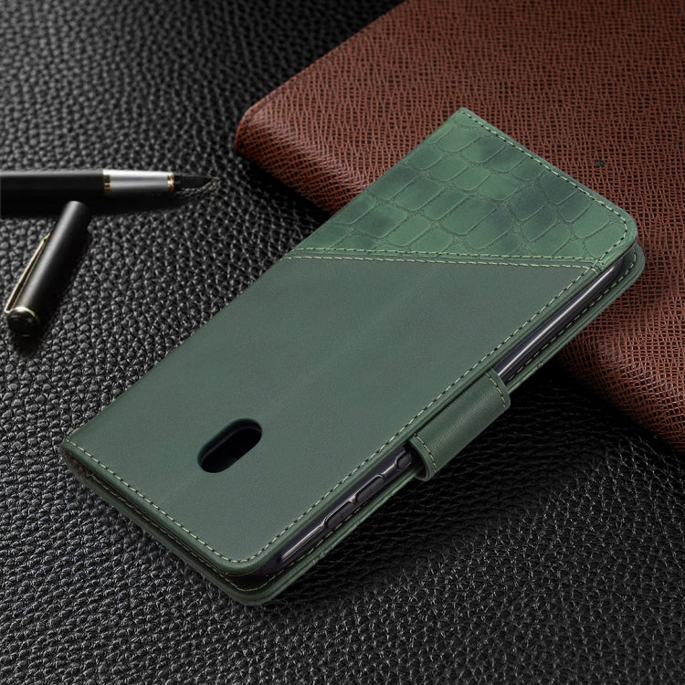 For Nokia C1 Plus Matching Color Crocodile Texture Horizontal Flip PU Leather Case with Wallet & Holder & Card Slots