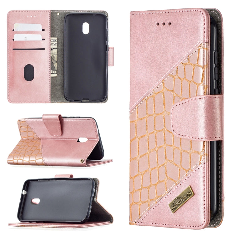 For Nokia C1 Plus Matching Color Crocodile Texture Horizontal Flip PU Leather Case with Wallet & Holder & Card Slots