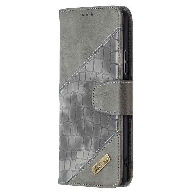 For Xiaomi Redmi Note 10 Pro Matching Color Crocodile Texture Horizontal Flip PU Leather Case with Wallet & Holder & Card Slots