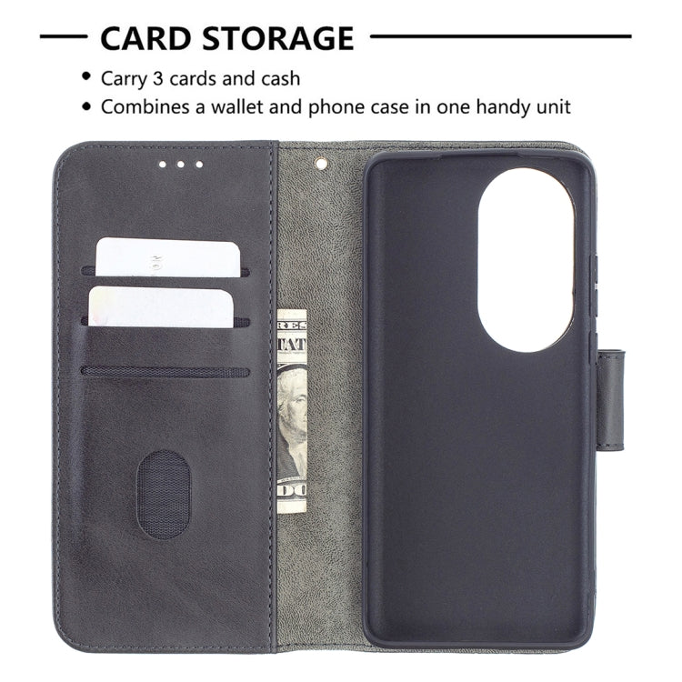 For Huawei P50 Pro Matching Color Crocodile Texture Horizontal Flip PU Leather Case with Wallet & Holder & Card Slots