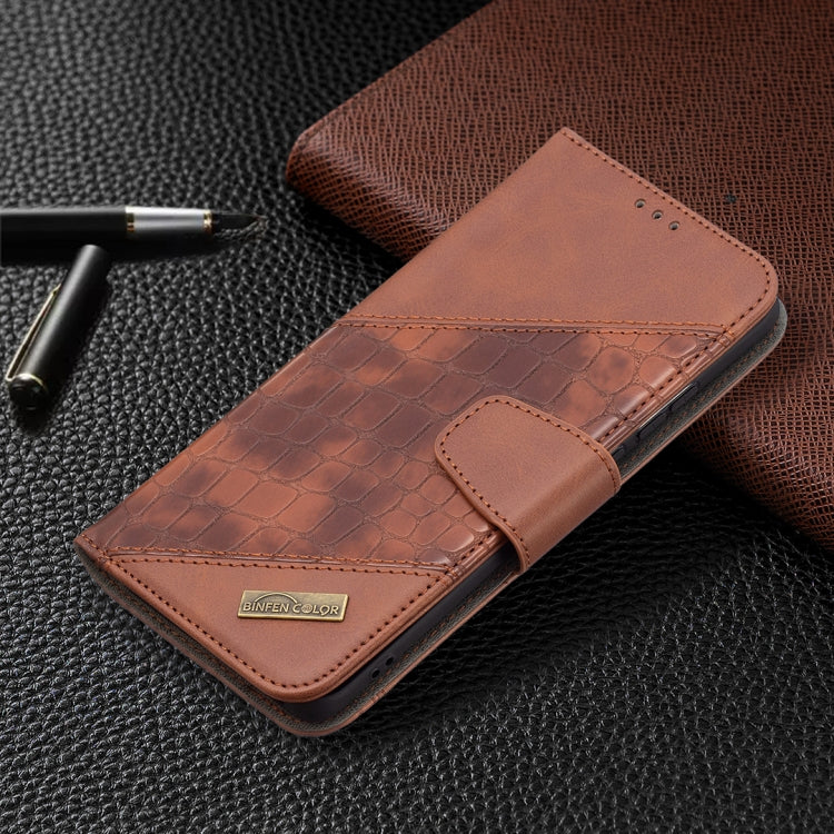 For Huawei P50 Pro Matching Color Crocodile Texture Horizontal Flip PU Leather Case with Wallet & Holder & Card Slots