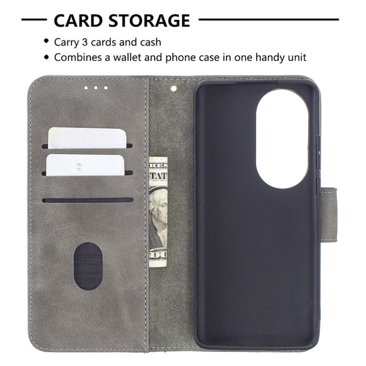 For Huawei P50 Pro Matching Color Crocodile Texture Horizontal Flip PU Leather Case with Wallet & Holder & Card Slots