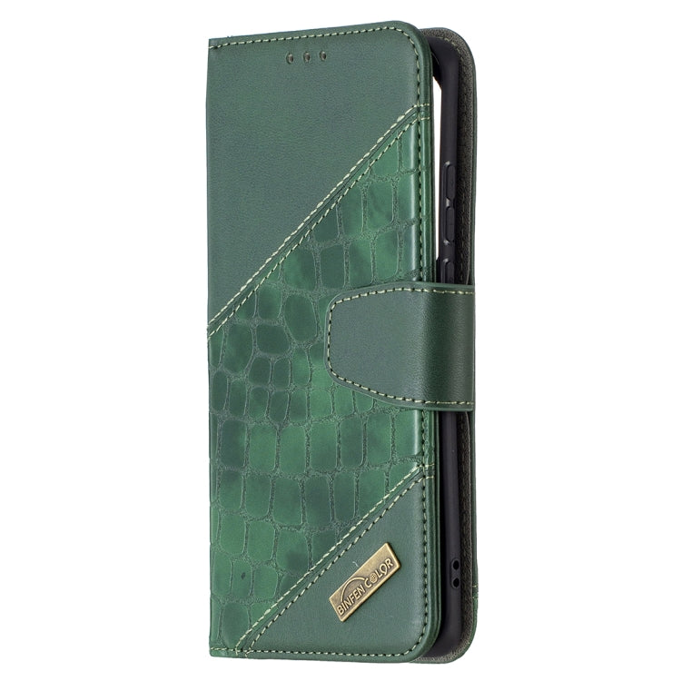 For Huawei P50 Pro Matching Color Crocodile Texture Horizontal Flip PU Leather Case with Wallet & Holder & Card Slots