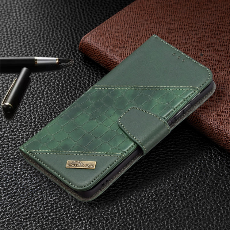 For Huawei P50 Pro Matching Color Crocodile Texture Horizontal Flip PU Leather Case with Wallet & Holder & Card Slots