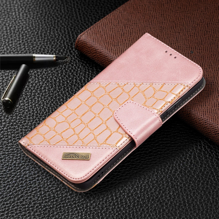 For Huawei P50 Pro Matching Color Crocodile Texture Horizontal Flip PU Leather Case with Wallet & Holder & Card Slots