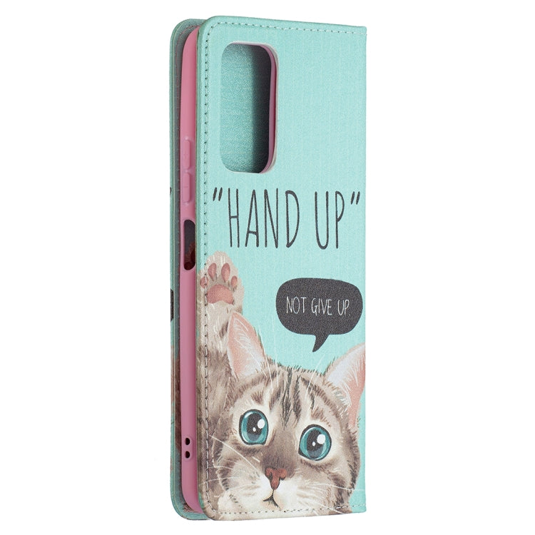For Xiaomi Redmi Note 10 Pro Colored Drawing Pattern Invisible Magnetic Horizontal Flip PU Leather Case with Holder & Card Slots & Wallet