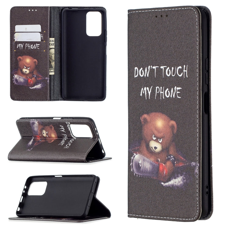 For Xiaomi Redmi Note 10 Pro Colored Drawing Pattern Invisible Magnetic Horizontal Flip PU Leather Case with Holder & Card Slots & Wallet