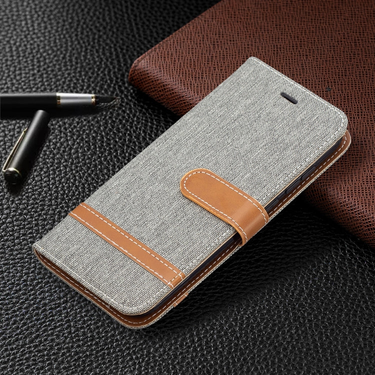 For Nokia C1 Plus Color Matching Denim Texture Horizontal Flip Leather Case with Holder & Card Slots & Wallet & Lanyard