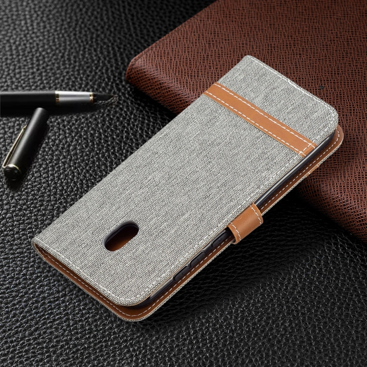 For Nokia C1 Plus Color Matching Denim Texture Horizontal Flip Leather Case with Holder & Card Slots & Wallet & Lanyard