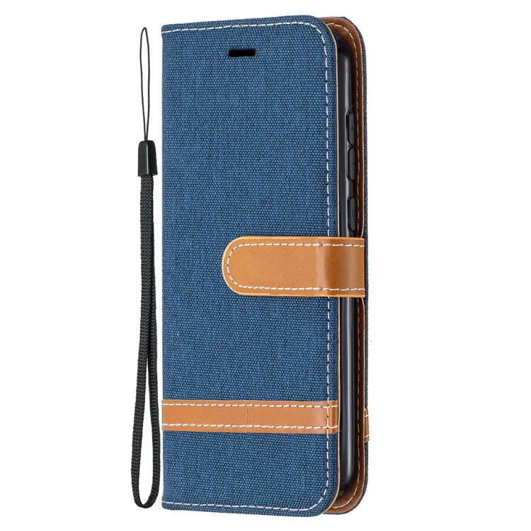 For Nokia C1 Plus Color Matching Denim Texture Horizontal Flip Leather Case with Holder & Card Slots & Wallet & Lanyard