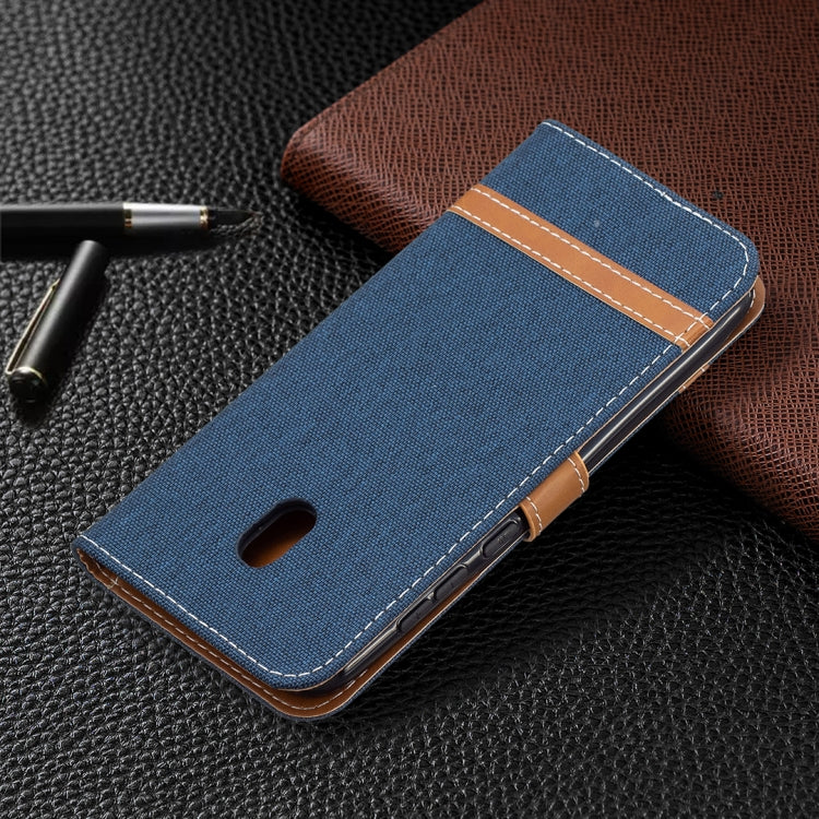 For Nokia C1 Plus Color Matching Denim Texture Horizontal Flip Leather Case with Holder & Card Slots & Wallet & Lanyard