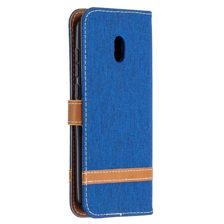 For Nokia C1 Plus Color Matching Denim Texture Horizontal Flip Leather Case with Holder & Card Slots & Wallet & Lanyard