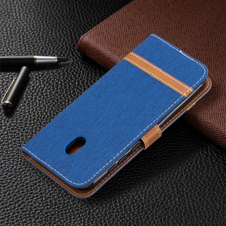 For Nokia C1 Plus Color Matching Denim Texture Horizontal Flip Leather Case with Holder & Card Slots & Wallet & Lanyard