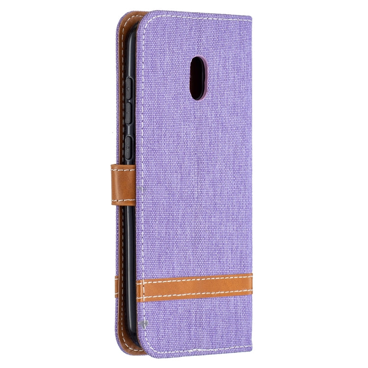For Nokia C1 Plus Color Matching Denim Texture Horizontal Flip Leather Case with Holder & Card Slots & Wallet & Lanyard