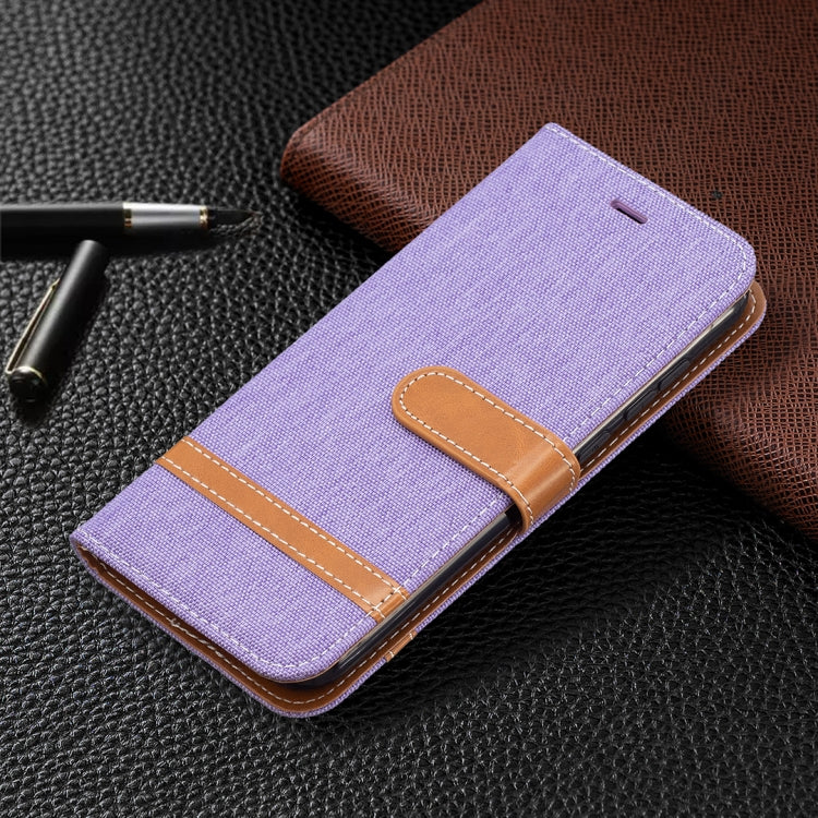 For Nokia C1 Plus Color Matching Denim Texture Horizontal Flip Leather Case with Holder & Card Slots & Wallet & Lanyard