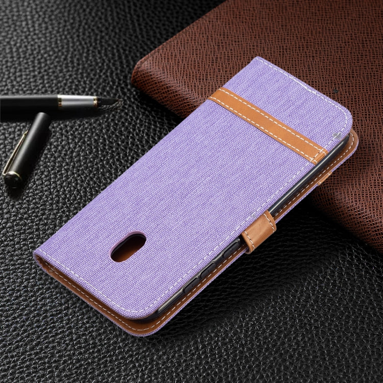 For Nokia C1 Plus Color Matching Denim Texture Horizontal Flip Leather Case with Holder & Card Slots & Wallet & Lanyard
