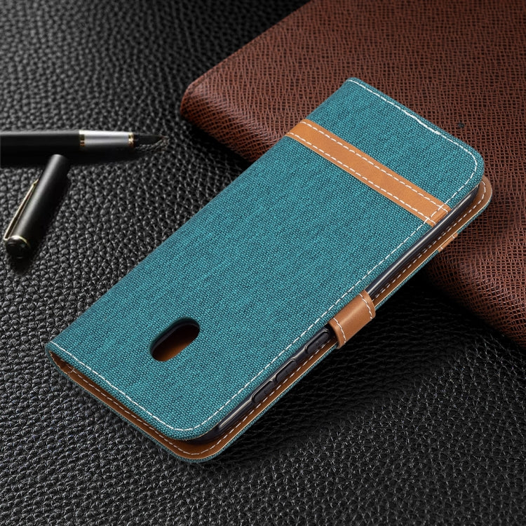 For Nokia C1 Plus Color Matching Denim Texture Horizontal Flip Leather Case with Holder & Card Slots & Wallet & Lanyard