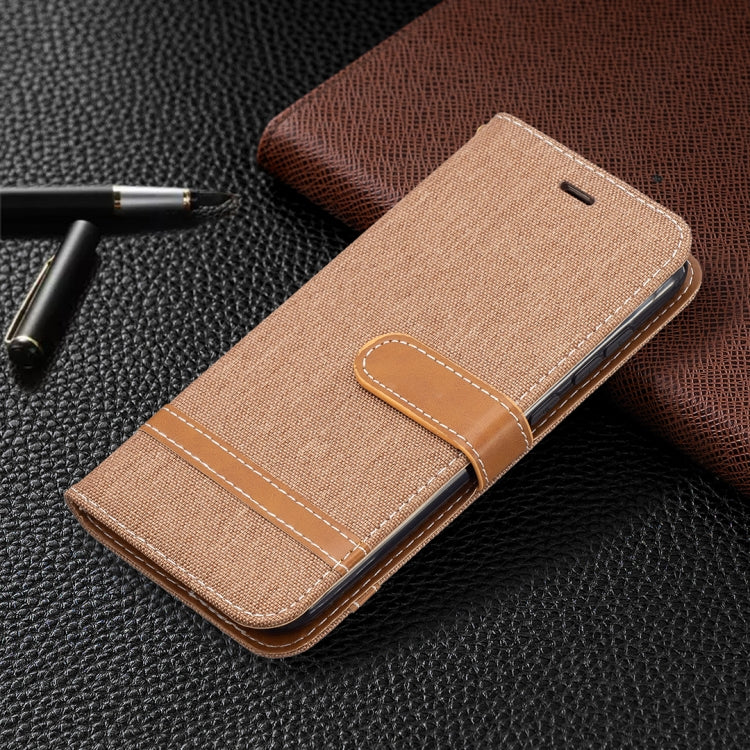 For Nokia C1 Plus Color Matching Denim Texture Horizontal Flip Leather Case with Holder & Card Slots & Wallet & Lanyard