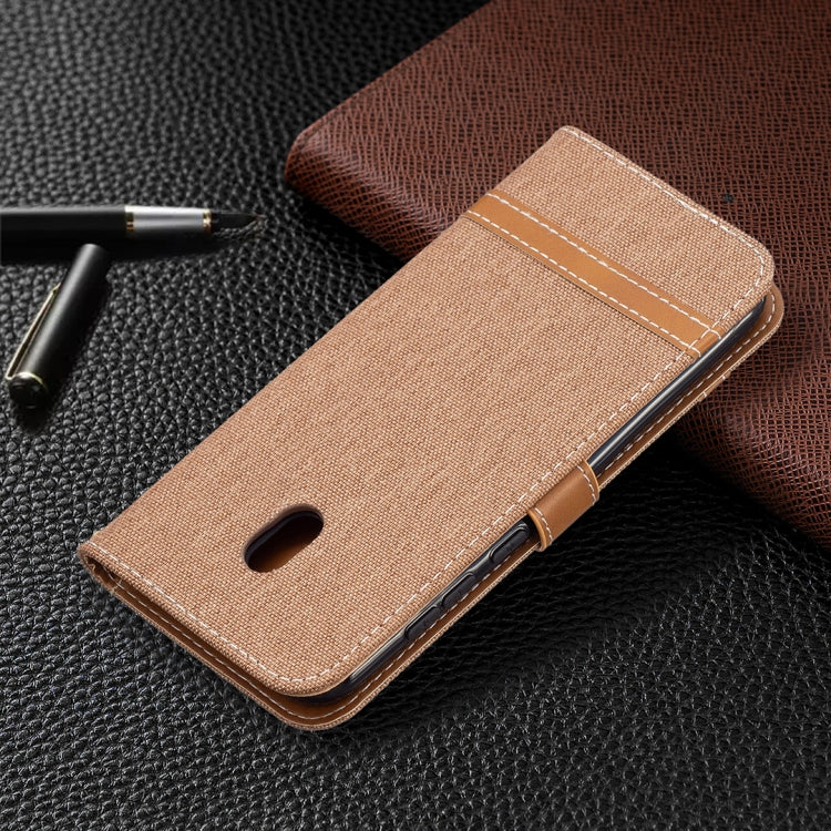 For Nokia C1 Plus Color Matching Denim Texture Horizontal Flip Leather Case with Holder & Card Slots & Wallet & Lanyard