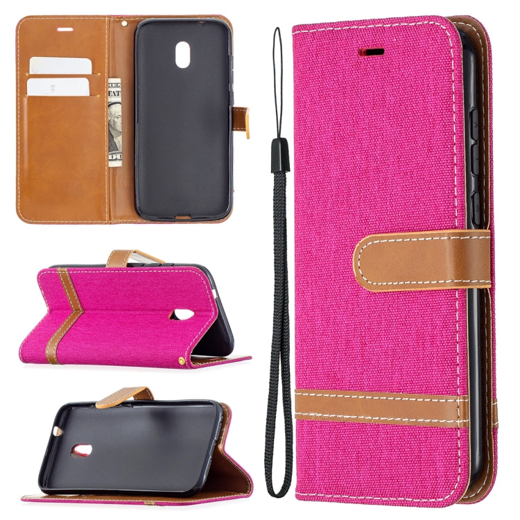 For Nokia C1 Plus Color Matching Denim Texture Horizontal Flip Leather Case with Holder & Card Slots & Wallet & Lanyard
