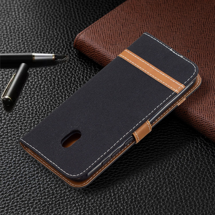 For Nokia C1 Plus Color Matching Denim Texture Horizontal Flip Leather Case with Holder & Card Slots & Wallet & Lanyard