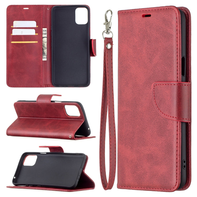 For LG K42 Retro Lambskin Texture Pure Color Horizontal Flip PU Leather Case with Holder & Card Slots & Wallet & Lanyard