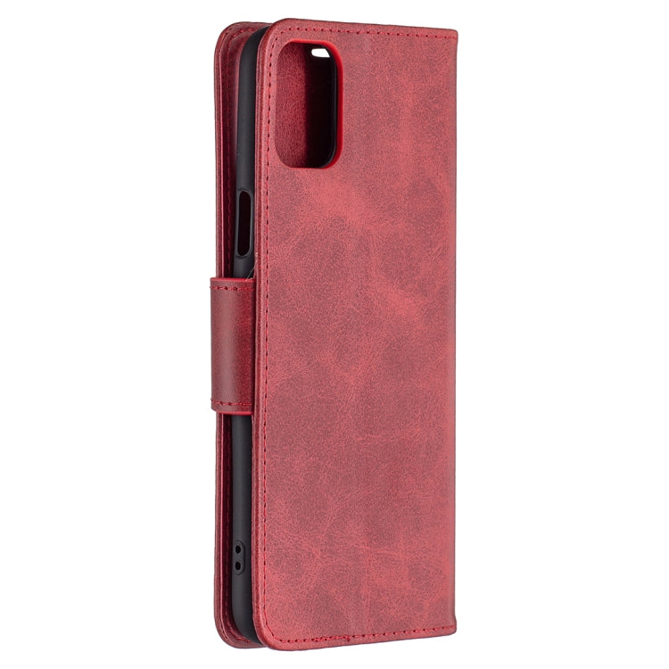 For LG K42 Retro Lambskin Texture Pure Color Horizontal Flip PU Leather Case with Holder & Card Slots & Wallet & Lanyard