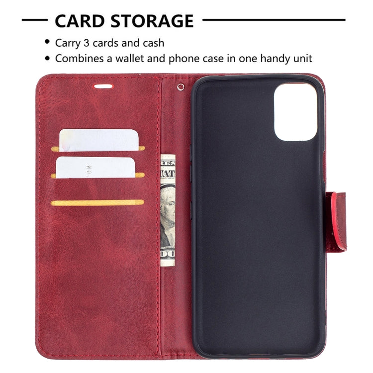 For LG K42 Retro Lambskin Texture Pure Color Horizontal Flip PU Leather Case with Holder & Card Slots & Wallet & Lanyard