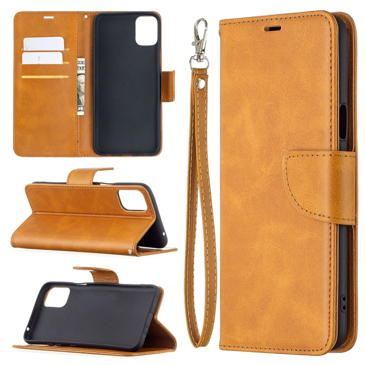 For LG K42 Retro Lambskin Texture Pure Color Horizontal Flip PU Leather Case with Holder & Card Slots & Wallet & Lanyard