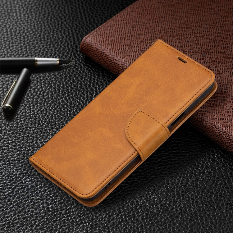 For LG K42 Retro Lambskin Texture Pure Color Horizontal Flip PU Leather Case with Holder & Card Slots & Wallet & Lanyard