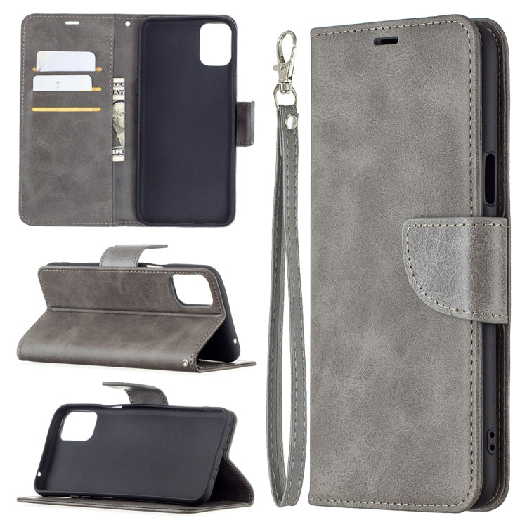 For LG K42 Retro Lambskin Texture Pure Color Horizontal Flip PU Leather Case with Holder & Card Slots & Wallet & Lanyard