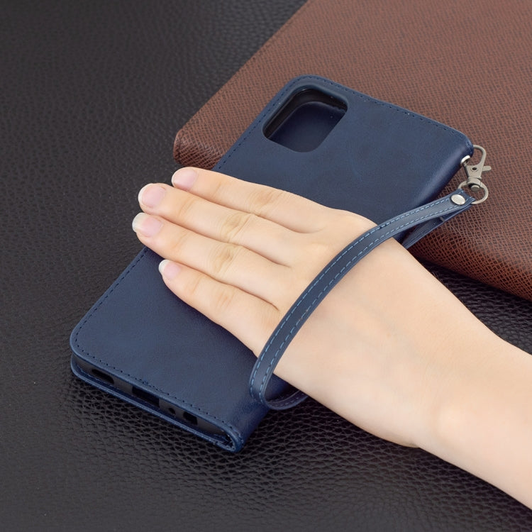 For LG K42 Retro Lambskin Texture Pure Color Horizontal Flip PU Leather Case with Holder & Card Slots & Wallet & Lanyard