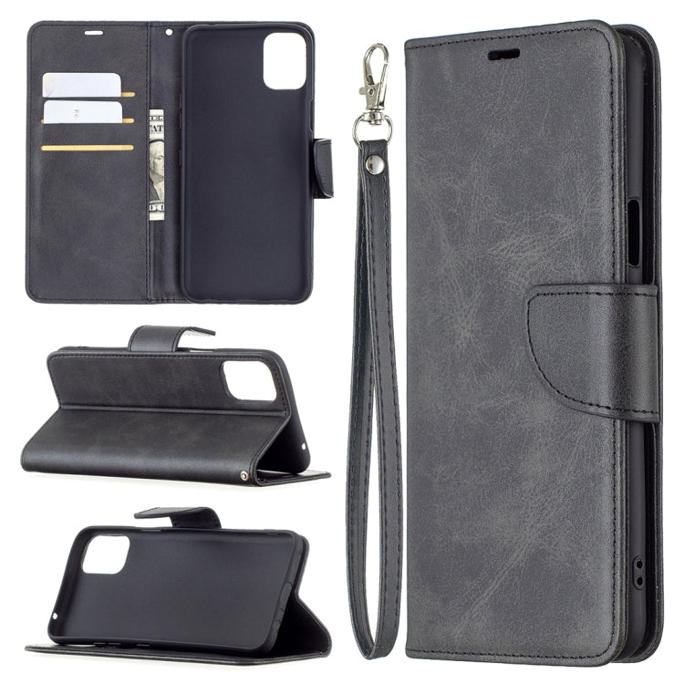 For LG K42 Retro Lambskin Texture Pure Color Horizontal Flip PU Leather Case with Holder & Card Slots & Wallet & Lanyard