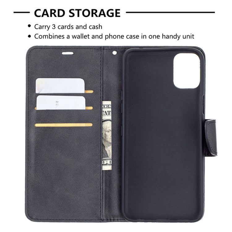 For LG K42 Retro Lambskin Texture Pure Color Horizontal Flip PU Leather Case with Holder & Card Slots & Wallet & Lanyard