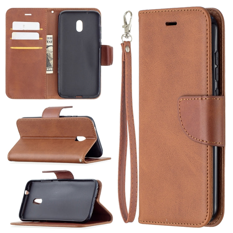 For Nokia C1 Plus Retro Lambskin Texture Pure Color Horizontal Flip PU Leather Case with Holder & Card Slots & Wallet & Lanyard