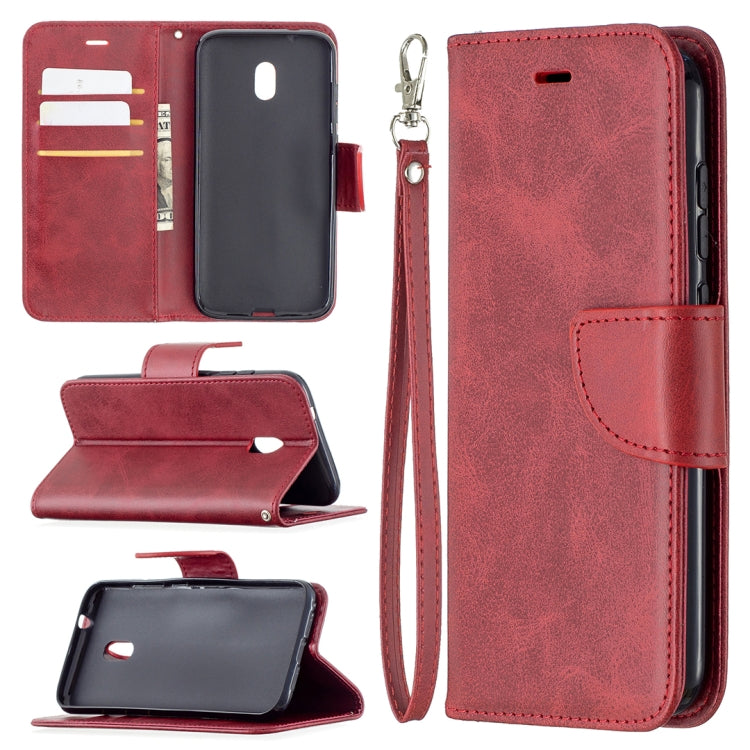 For Nokia C1 Plus Retro Lambskin Texture Pure Color Horizontal Flip PU Leather Case with Holder & Card Slots & Wallet & Lanyard