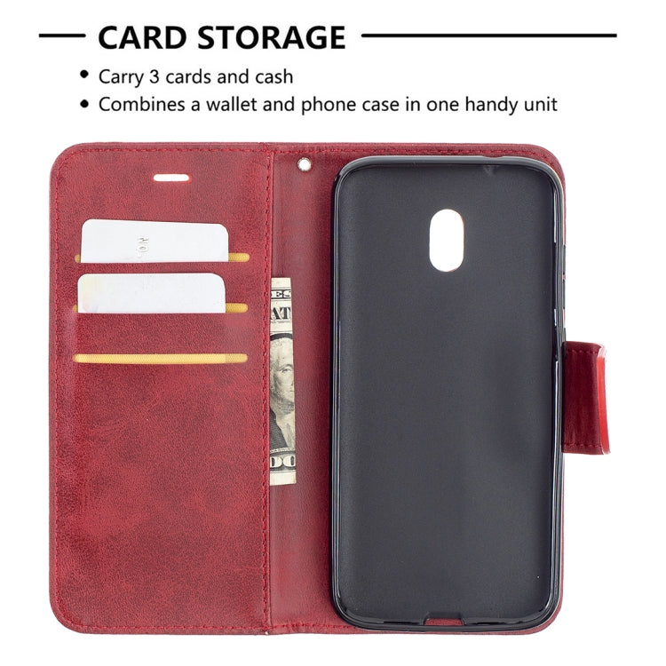 For Nokia C1 Plus Retro Lambskin Texture Pure Color Horizontal Flip PU Leather Case with Holder & Card Slots & Wallet & Lanyard