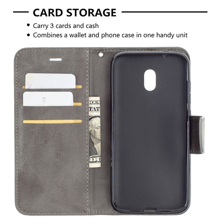 For Nokia C1 Plus Retro Lambskin Texture Pure Color Horizontal Flip PU Leather Case with Holder & Card Slots & Wallet & Lanyard