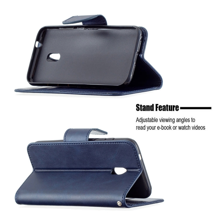 For Nokia C1 Plus Retro Lambskin Texture Pure Color Horizontal Flip PU Leather Case with Holder & Card Slots & Wallet & Lanyard